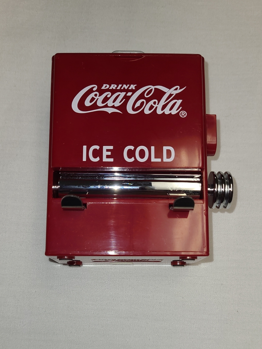 1995  Coca-Cola red vintage cooler toothpick dispenser home or bar collectible
